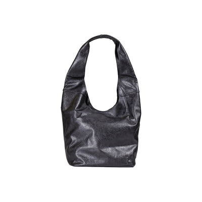 Replay Borsa Donna Nera a Mano con Cerniera Tasche Interne - Borsa Poliestere 30x33x17cm