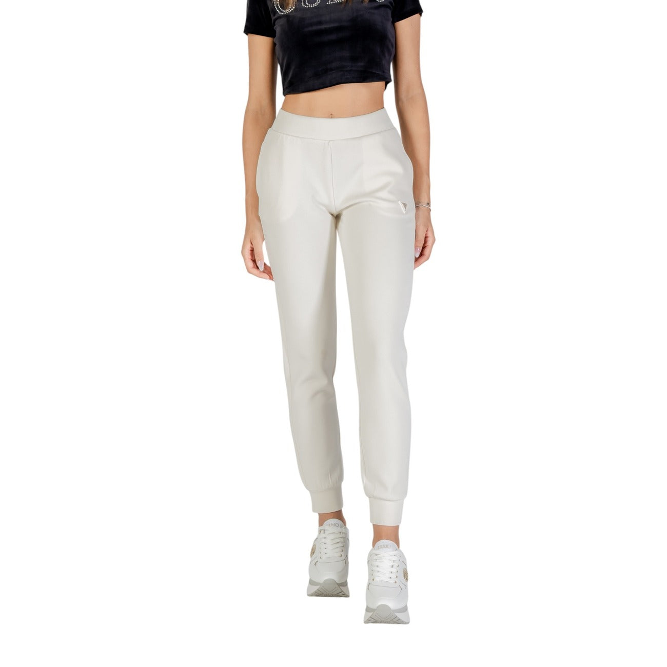 Pantaloni Sportivi Donna Guess Active Bianchi Modal - Stile Casual