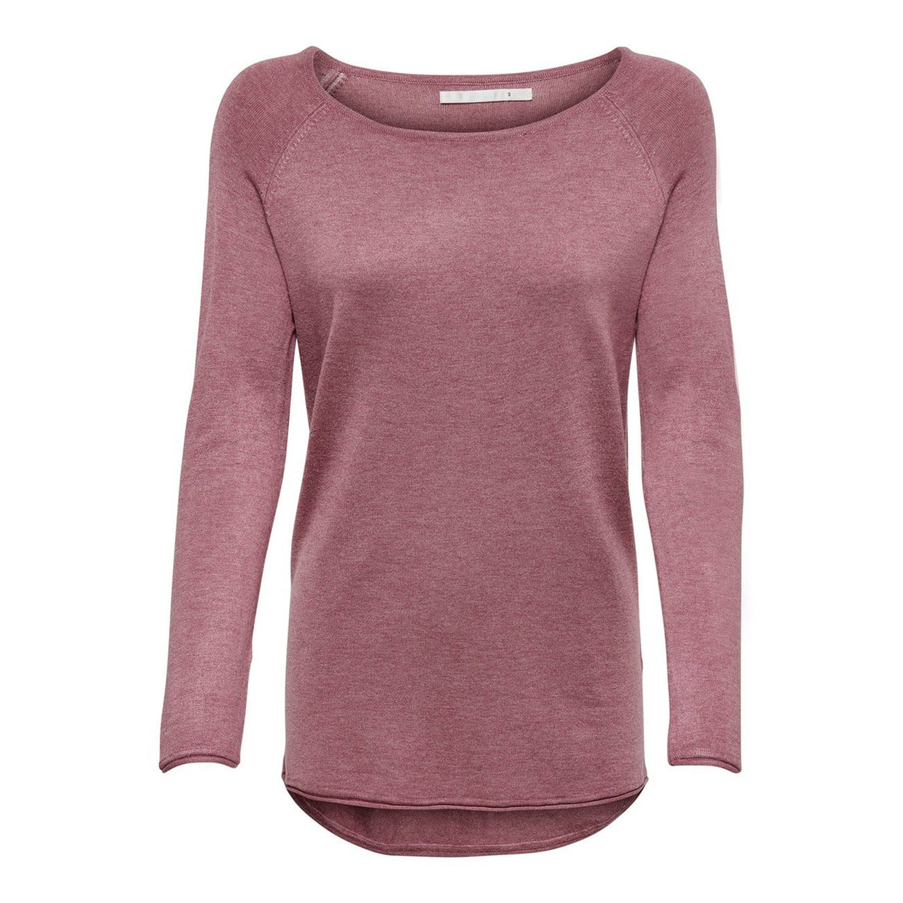 Only Maglia Donna Rosa Scollo Tondo Manica Lunga Viscosa Poliammide Primavera Estate WH7_27359145_ROSA