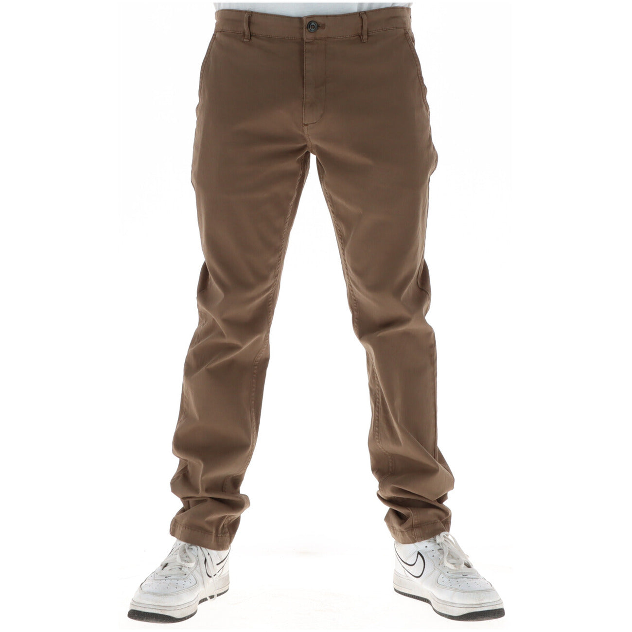 Lyle & Scott Pantaloni Uomo Beige Zip e Bottone Tasche Anteriori e Posteriori 97% Cotone 3% Elastan Autunno/Inverno TR2110ITA