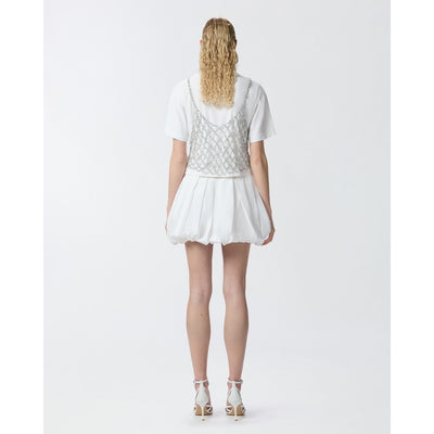 Pinko Gonna Donna Bianca - Gonna Cotone Primavera Estate