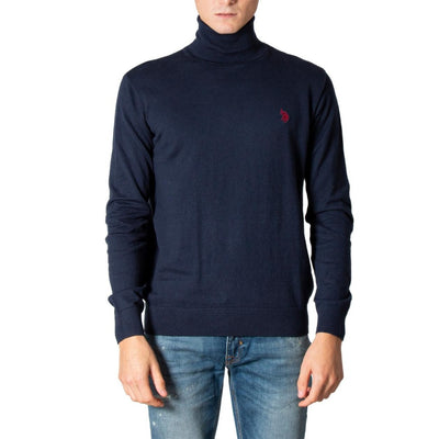 U.S. Polo Assn. Maglia Uomo Bianco Collo Alto Manica Lunga Cashmere Cotone Autunno Inverno 60909-48847