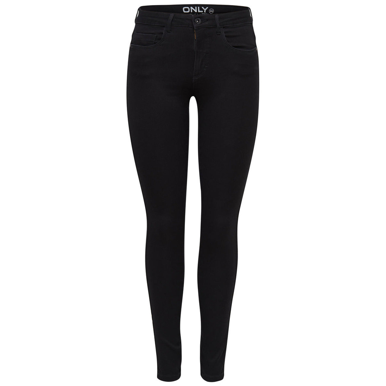 Only Jeans Donna Neri con Zip Bottone Tasche Anteriori Posteriori in Cotone 70% Poliestere 27% Elastan 3% Autunno/Inverno 15092650