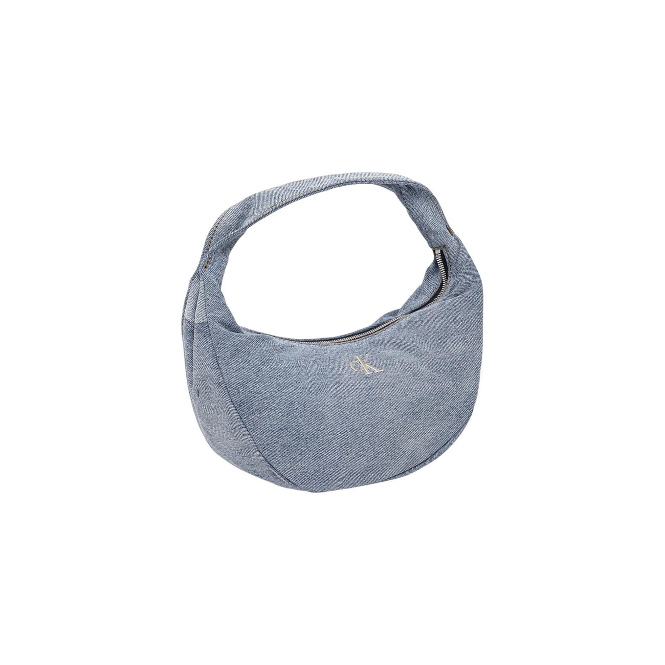 Calvin Klein Borsa Mano Donna Blu Cerniera Tasca Interna Cotone 100% Autunno Inverno LV04F3207G