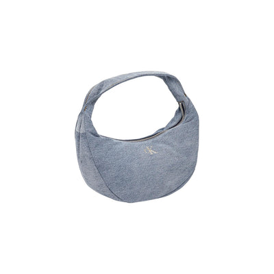 Calvin Klein Borsa Mano Donna Blu Cerniera Tasca Interna Cotone 100% Autunno Inverno LV04F3207G