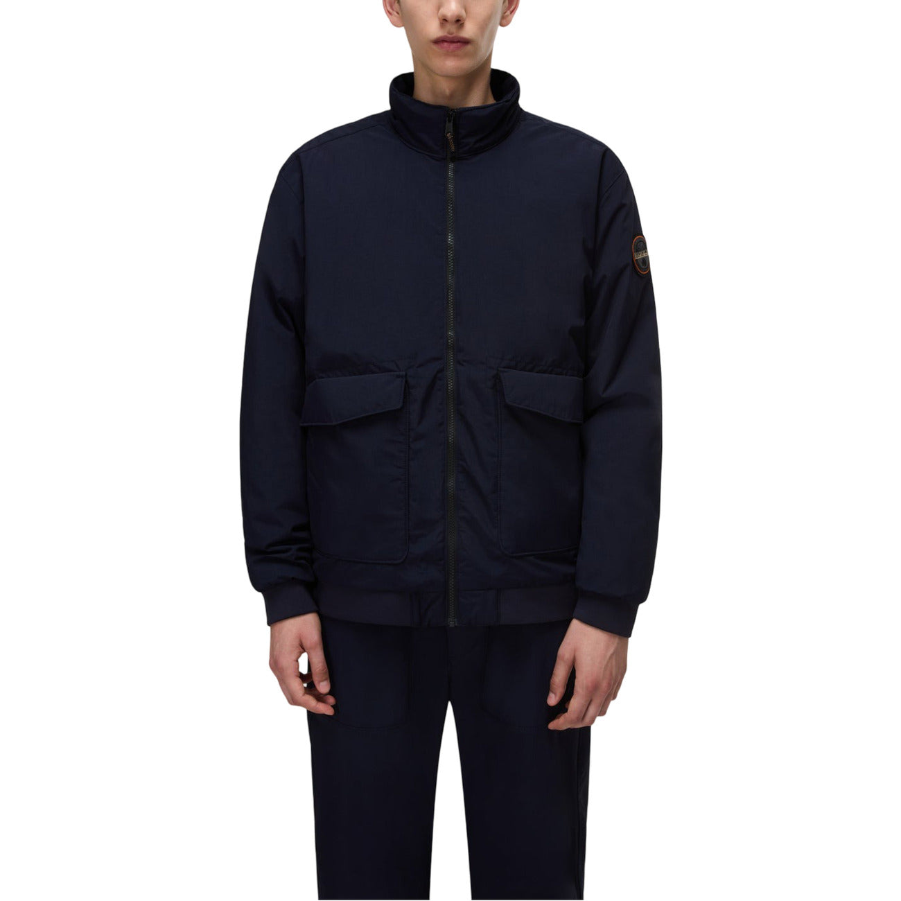 Napapijri Giacca Uomo Blu Cerniera Manica Lunga Scollo Alto Tasche Poliammide 100% Autunno Inverno NP0A88U21