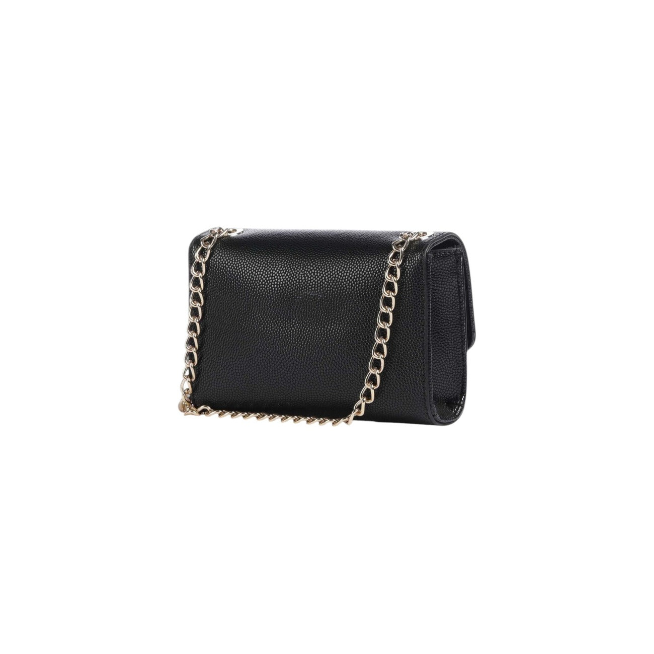 Valentino Bags Women's Black Shoulder Bag - Bag with Button and Internal Pocket 17x11.5x4cm