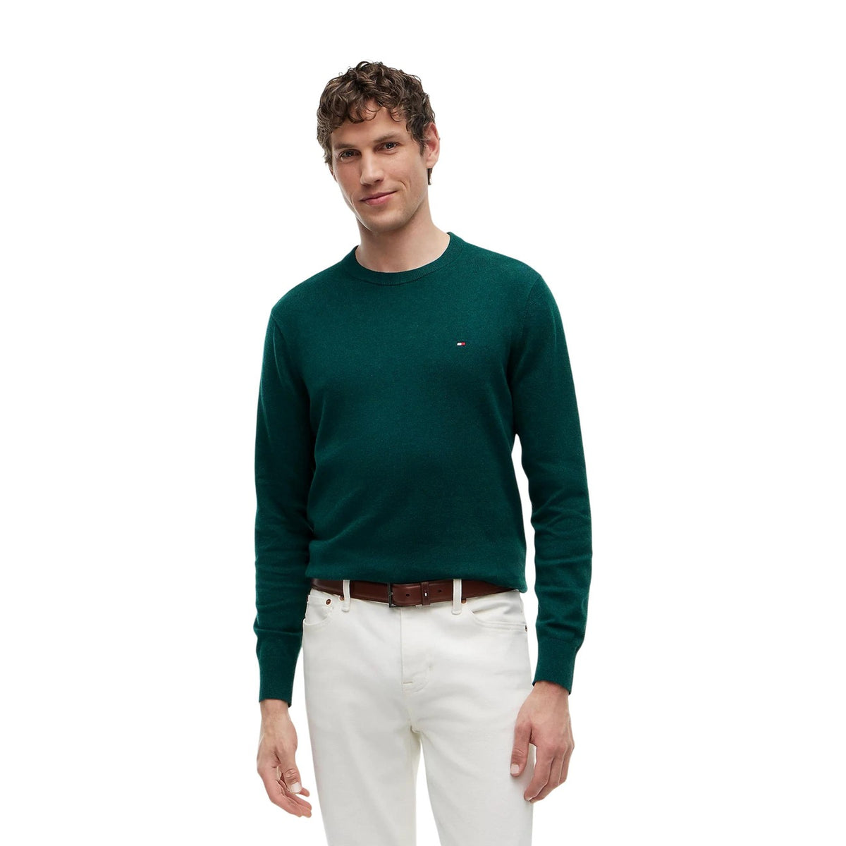 Tommy Hilfiger Pullover con cashmere e logo Uomo MW0MW28046
