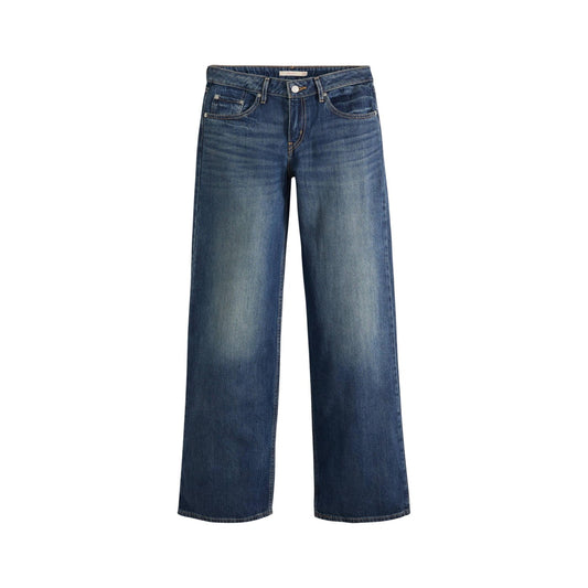 Levi's® Low Loose Boss Business; jeans 100% cotone, vita bassa, tasca sulla gamba e chiusura zip. Stile utility-urban d'ispirazione vintage. Vista frontale stesa 