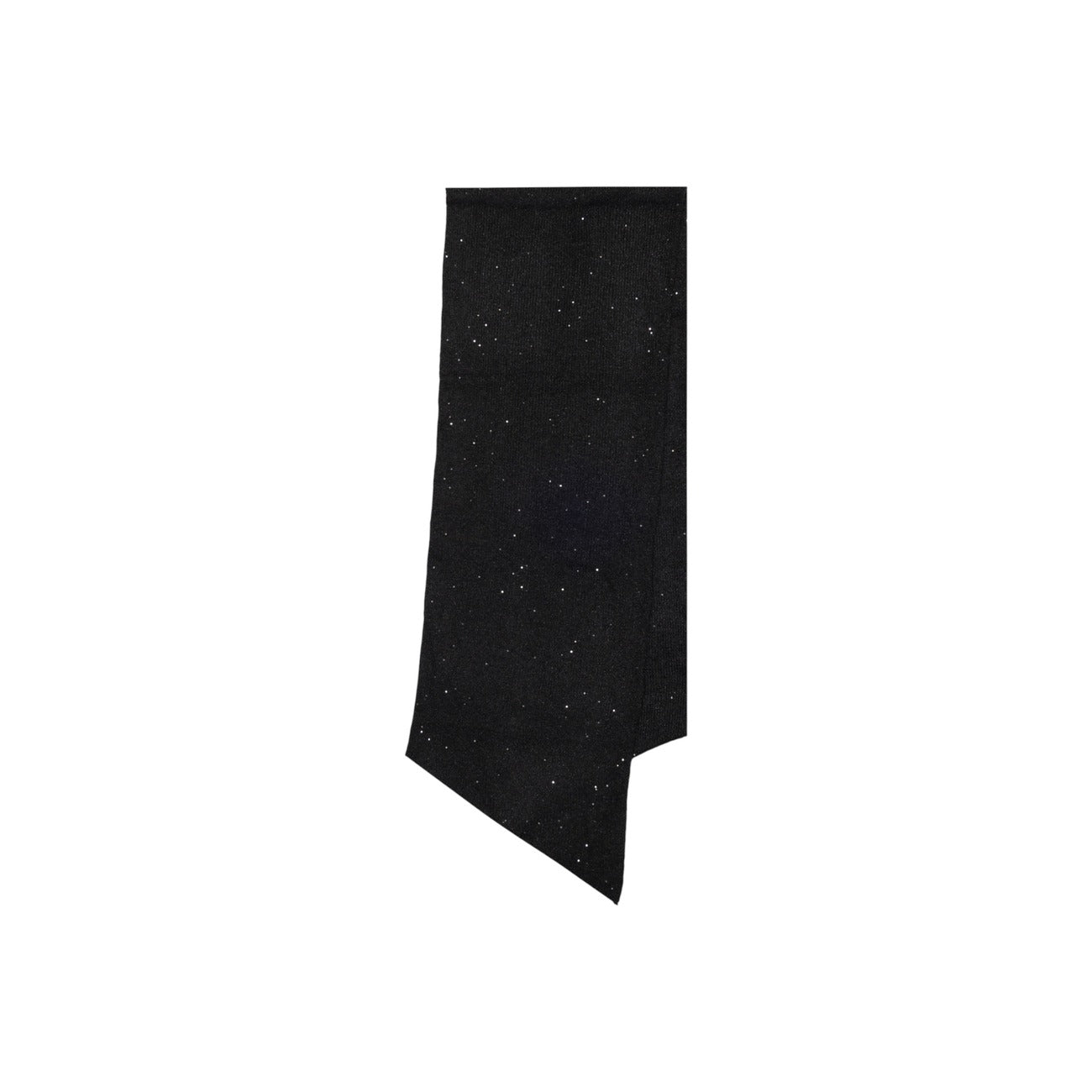 Only Sciarpa Donna Nera con Paillettes - Sciarpa Poliestere Acrilico Lana Nylon Elastan 204x35cm