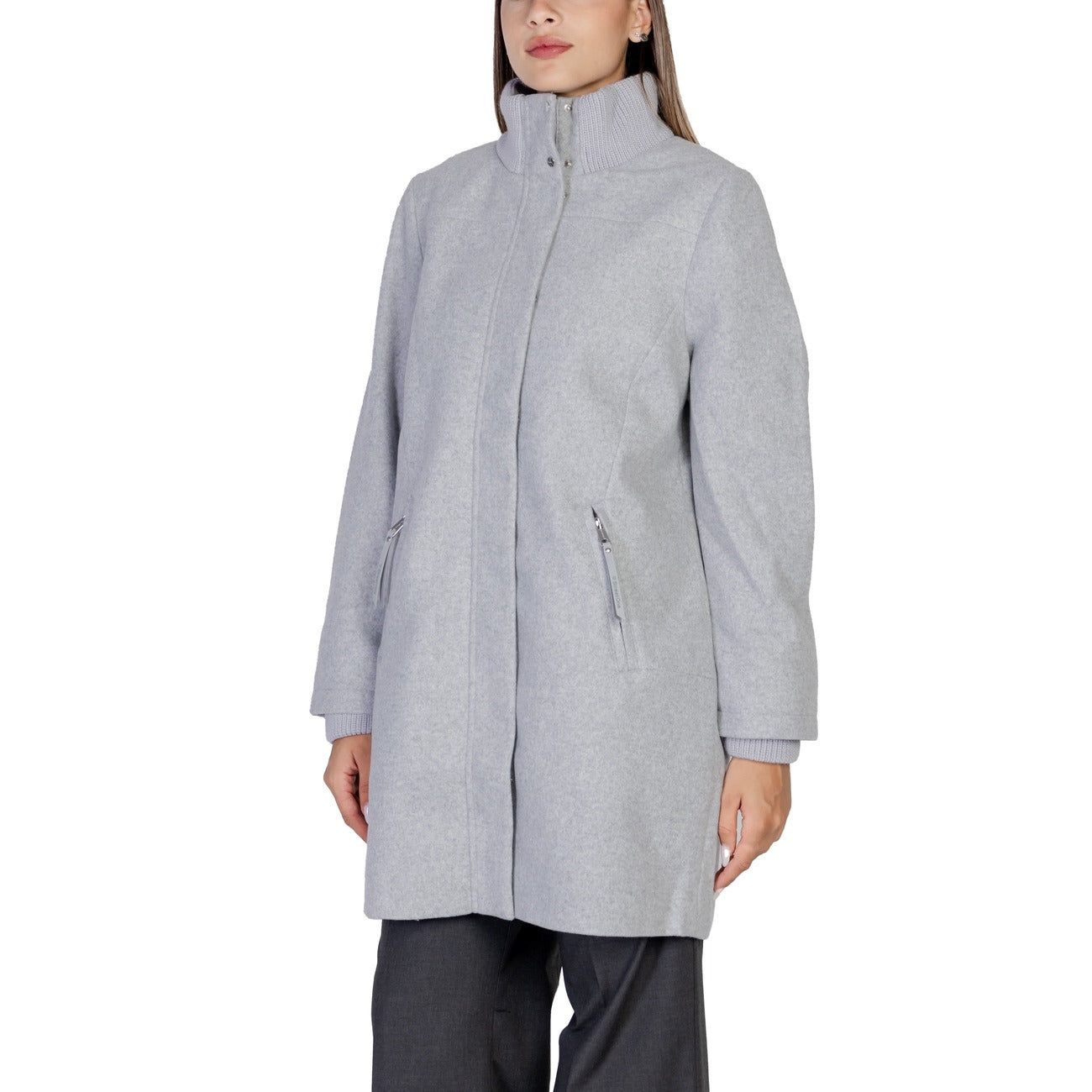 Street One Cappotto Donna Grigio Cerniera Maniche Lunghe Scollo a Barca Poliestere 100% Autunno Inverno 201964