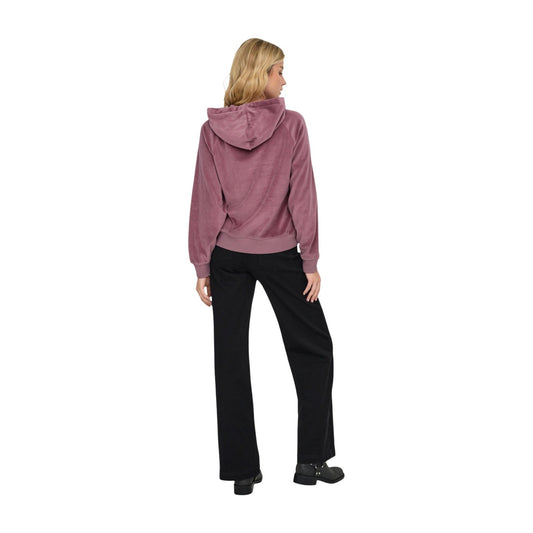 Felpa velour donna Jacqueline De Yong – Felpa con cappuccio e coulisse JDY 15361663.