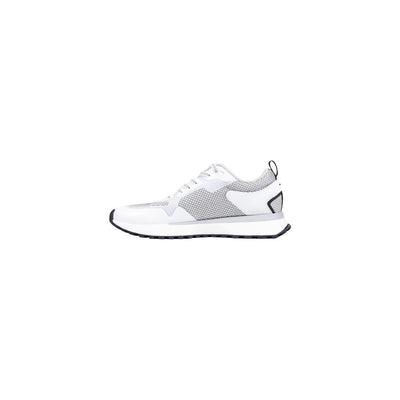 Boss Sneakers Uomo Bianche con Lacci - Sneakers Poliestere Basse Sportive