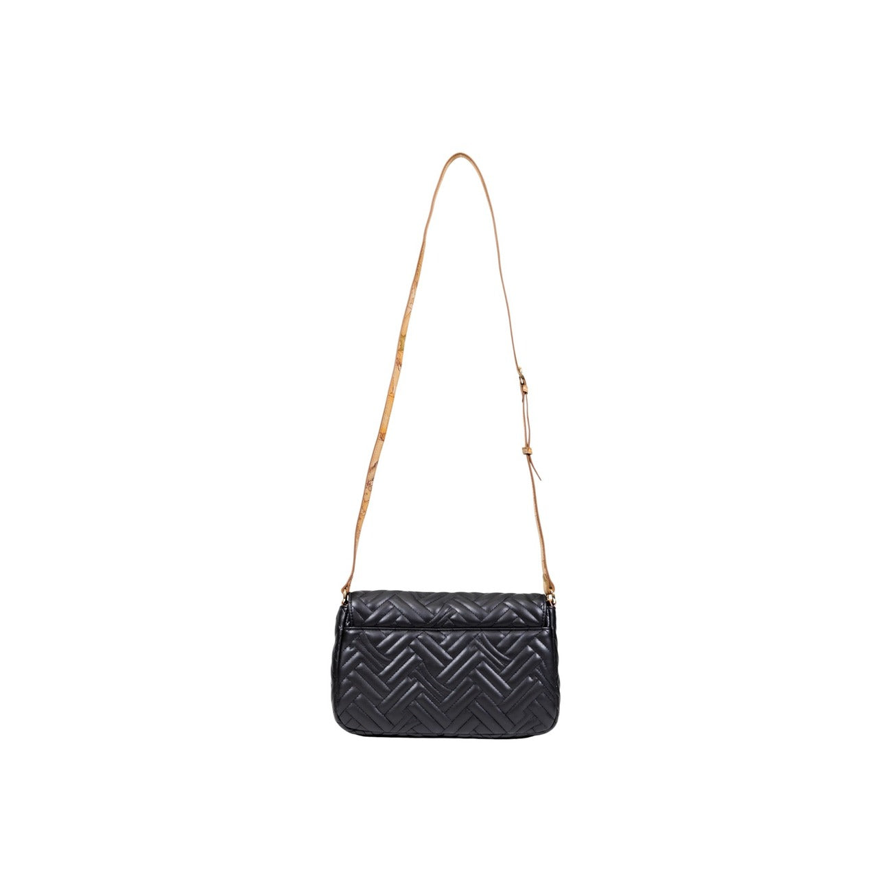 Alviero Martini Prima Classe Women's Shoulder Bag in Black - Iconic Geo Print