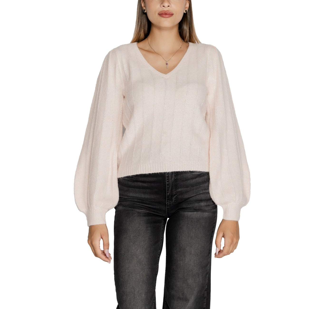 Guess Maglia Donna Rossa in 75% Poliestere 14% Acrilico 5% Lana 3% Alpaca 3% Spandex a Manica Lunga Scollo a V W4BR0N Z3LG0