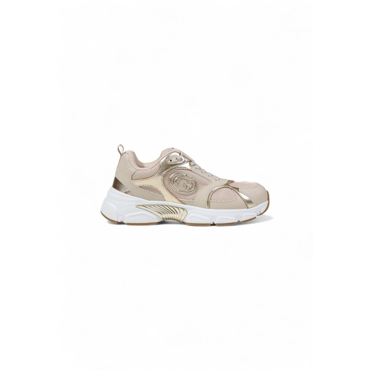 Guess Sneakers Donna Bianche in Poliestere 62% e Poliuretano 38% Basse Sportive FLTIBI ELE12