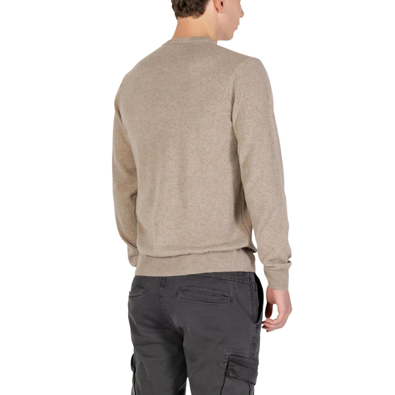 Yos Maglia Uomo Beige Maniche Lunghe Scollo Tondo - Maglia Cashmere