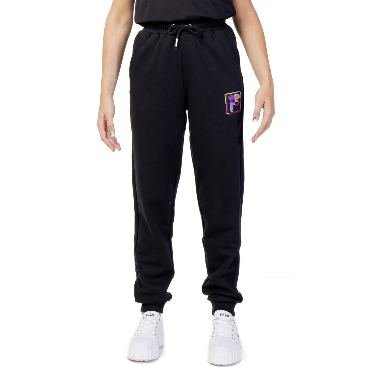 Fila Women's Blue 100% Cotton Sweatpants - Casual Style