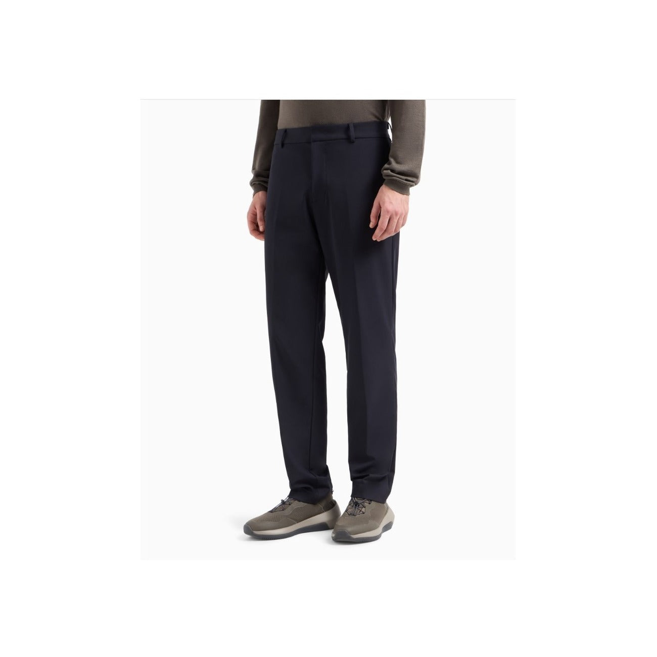 Emporio Armani Pantaloni Uomo Blu - Pantaloni Poliammide Elastan Tasche Anteriori Posteriori