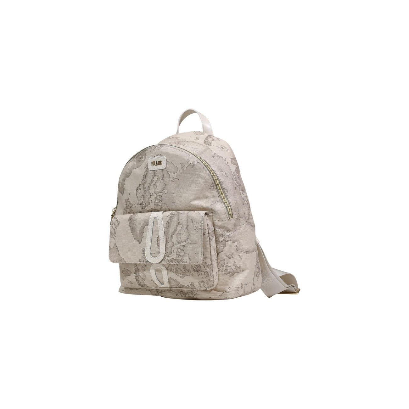 Zaino Alviero Martini Prima Classe. Un accessorio iconico dal design funzionale con spallacci regolabili e scomparti organizzati. Lo stile distintivo del marchio italiano unito alla praticità quotidiana per la primavera/estate. Colore beige chiaro 