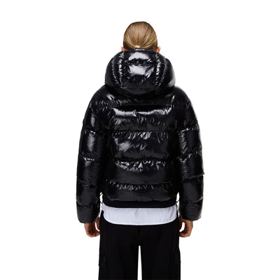 Napapijri Giubbotto Donna Nero con Zip Bottoni Automatici Maniche Lunghe Tasche Anteriori - Giubbotto Poliestere