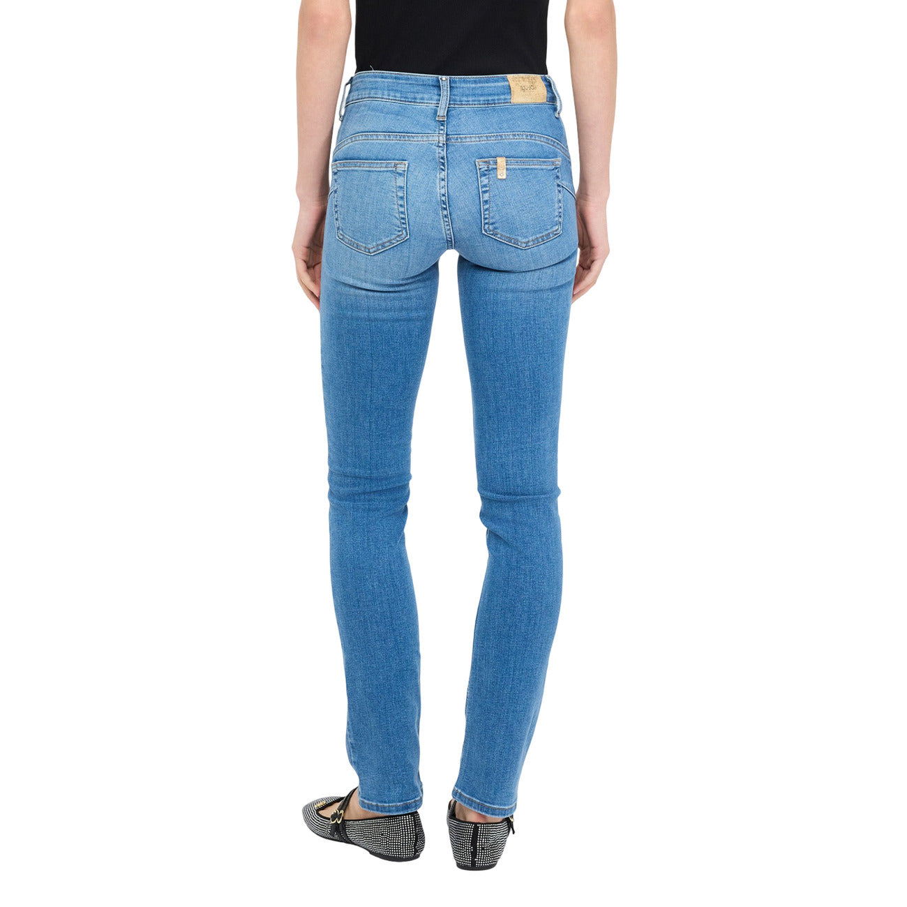 Liu Jo Jeans Donna Blu Zip Bottone Tasche Anteriori Posteriori Cotone 86% Poliestere 12% Elastan 2% Autunno Inverno UXX028 D4186