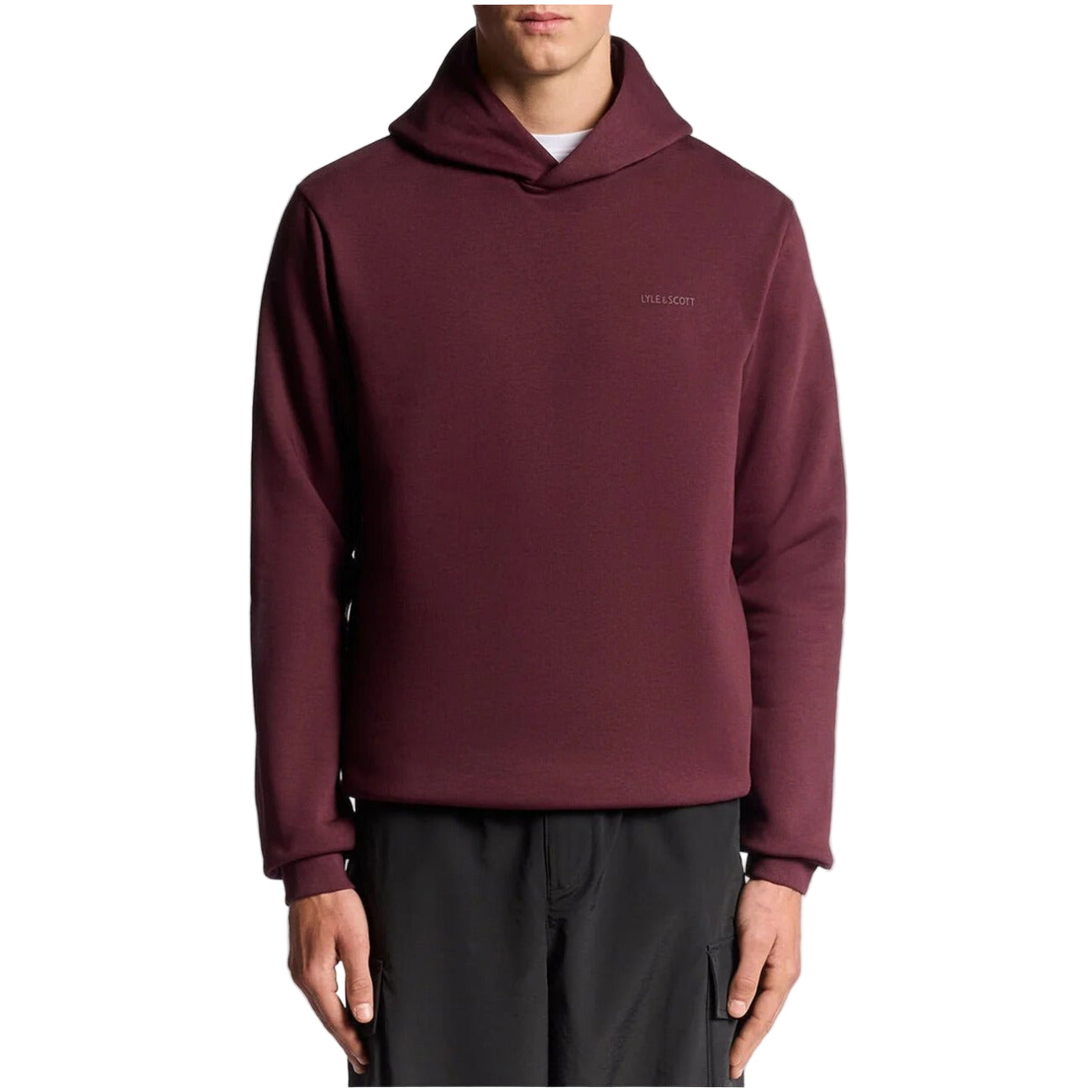 Lyle & Scott Felpa con Cappuccio Uomo Nero Maniche Lunghe Tasche Anteriori Cotone 60% Poliestere 40% Autunno Inverno ML2394V