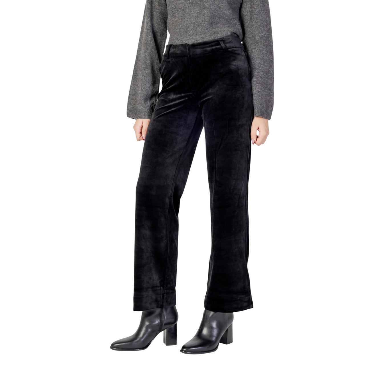 Only Pantaloni Donna Nero Poliestere Elastan Autunno Inverno 15335852