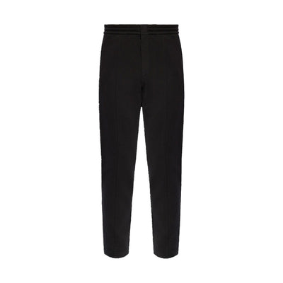 Emporio Armani Pantaloni Uomo Neri con Tasche Anteriori - Pantaloni Cotone Poliestere Elastan