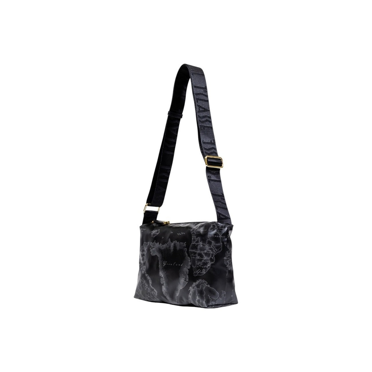 Alviero Martini Prima Classe Women's Shoulder Bag in Black - Iconic Geo Print