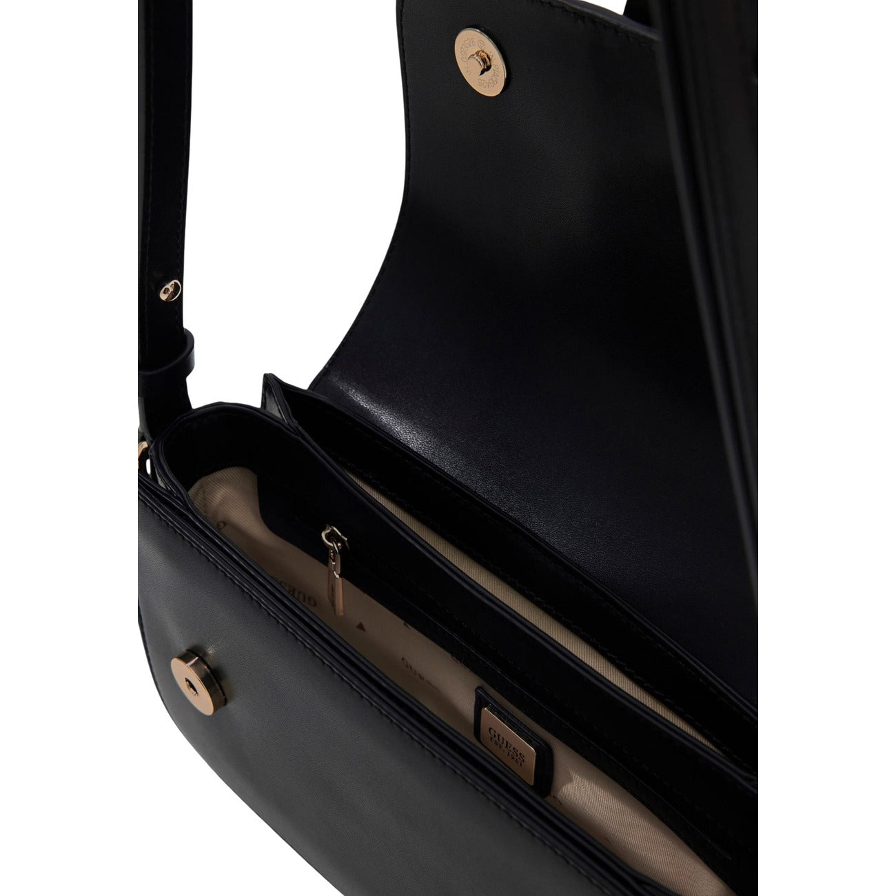 Tasca interna con zip.
Fodera con logo personalizzato.
Tasca esterna con zip.