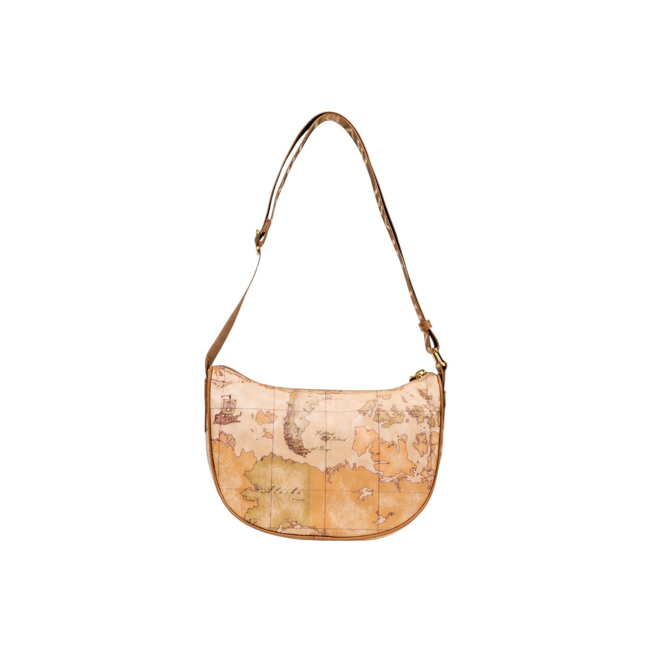 Alviero Martini Prima Classe Women's Handbag in Beige - Iconic Geo Print