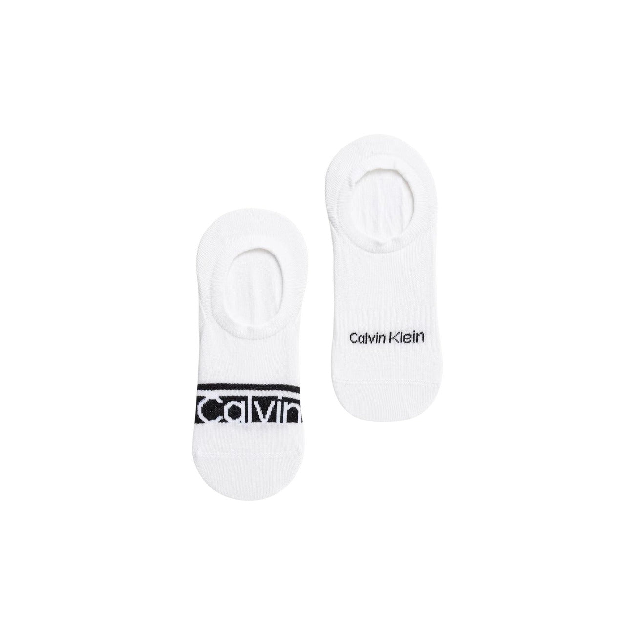 Pack 2 Paia Fantasmini Uomo CK Jeans; Bianco. 74% Cotone, 24% Poliammide, 2% Elastam. Taglio High Cut anti-scivolo, logo a contrasto, traspiranti e resistenti.