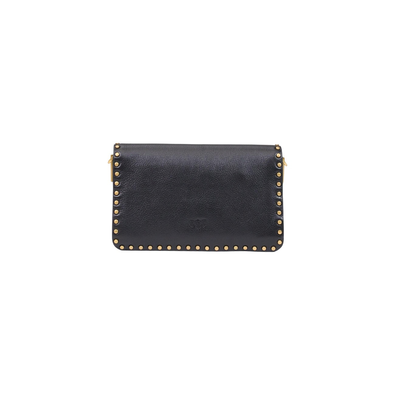 Borsa Pinko Love Bag nera pelle borchie tracolla catena oro Love Birds 107665 A2JG⁠