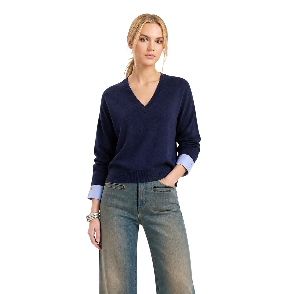 Liu Jo Maglia Dégradé con Paillettes Donna SWEATER