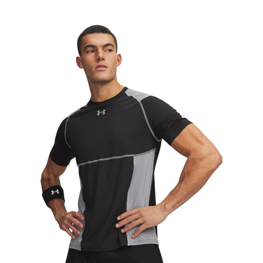 T-shirt tecnica uomo Under Armour HeatGear – Maglia sportiva traspirante nera 6015379.