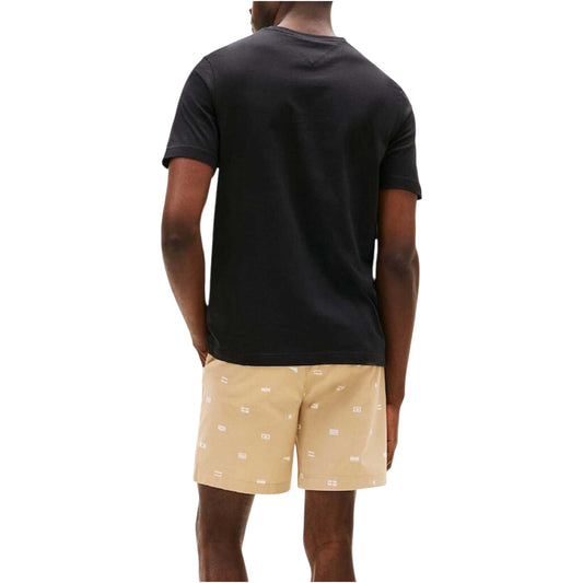 Tommy Hilfiger T-Shirt Uomo Nera con Stampa - T-Shirt Cotone Organico Maniche Corte