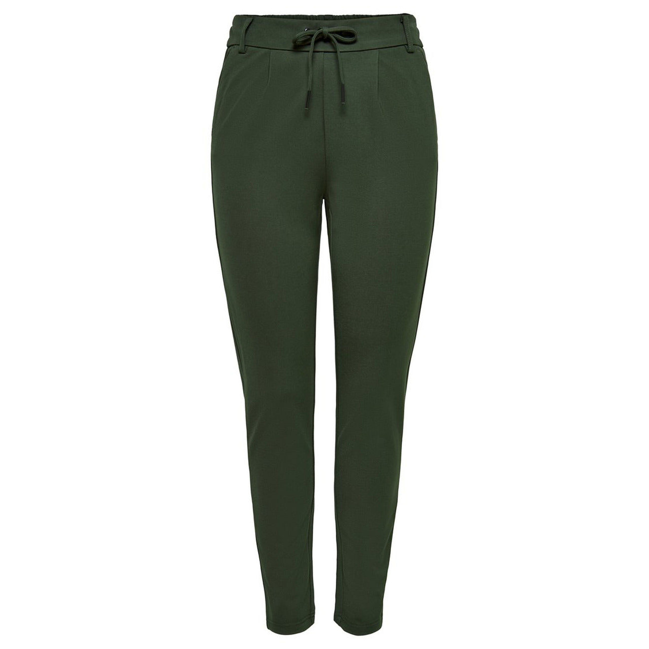 Only Pantaloni Donna Verde Monocromo Lacci 65% Viscosa 32% Nylon 5% Elastan Primavera/Estate WH7_14638150_VERDE_SCURO