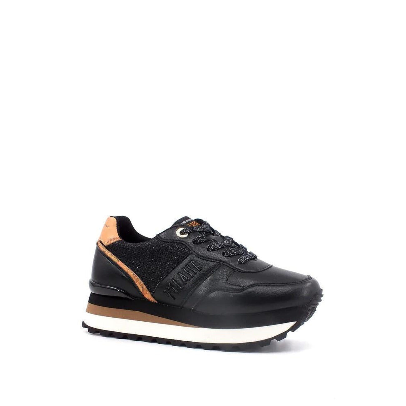 Alviero Martini Prima Classe Sneakers Donna Nere con Lacci - Sneakers Poliestere Poliuretano Basse Sportive