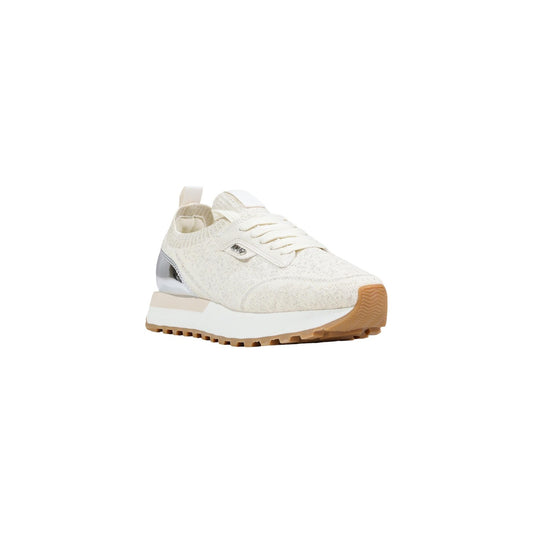 Liu Jo Sneakers EVELYN 916 avorio con lacci Donna - vista frontale