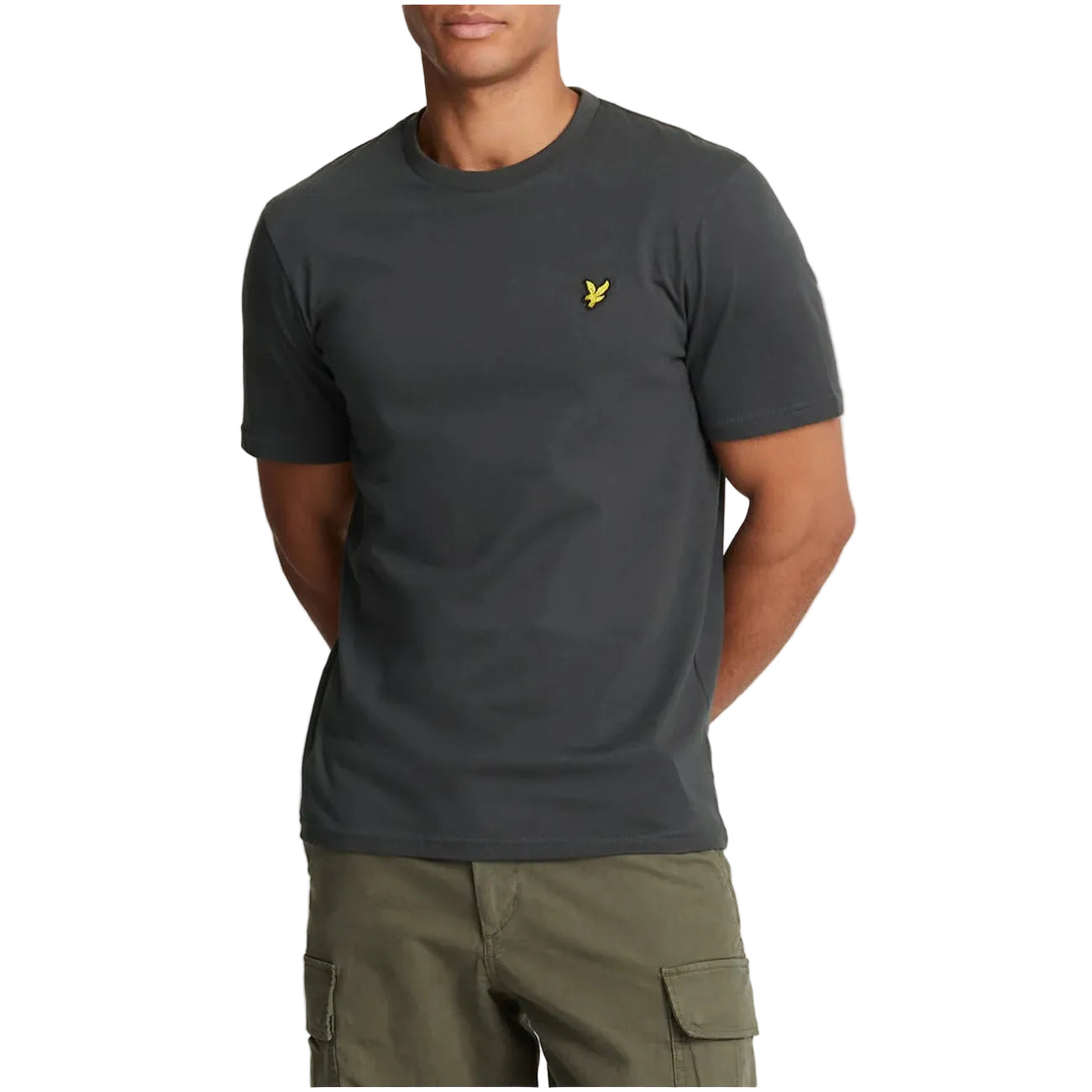 Lyle & Scott T-Shirt Uomo Marrone Manica Corta Scollo Tondo 100% Cotone Autunno/Inverno TS400VOG