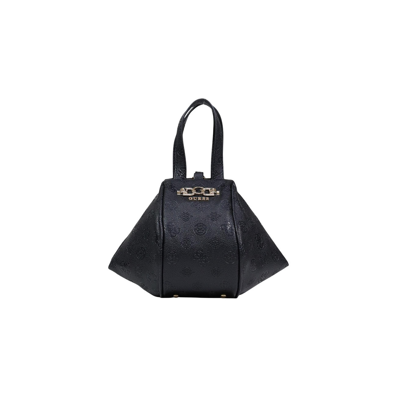 Guess ANISE TOP HANDLE POUCH - Borsa a mano nera 20x17x11 cm vista frontale 