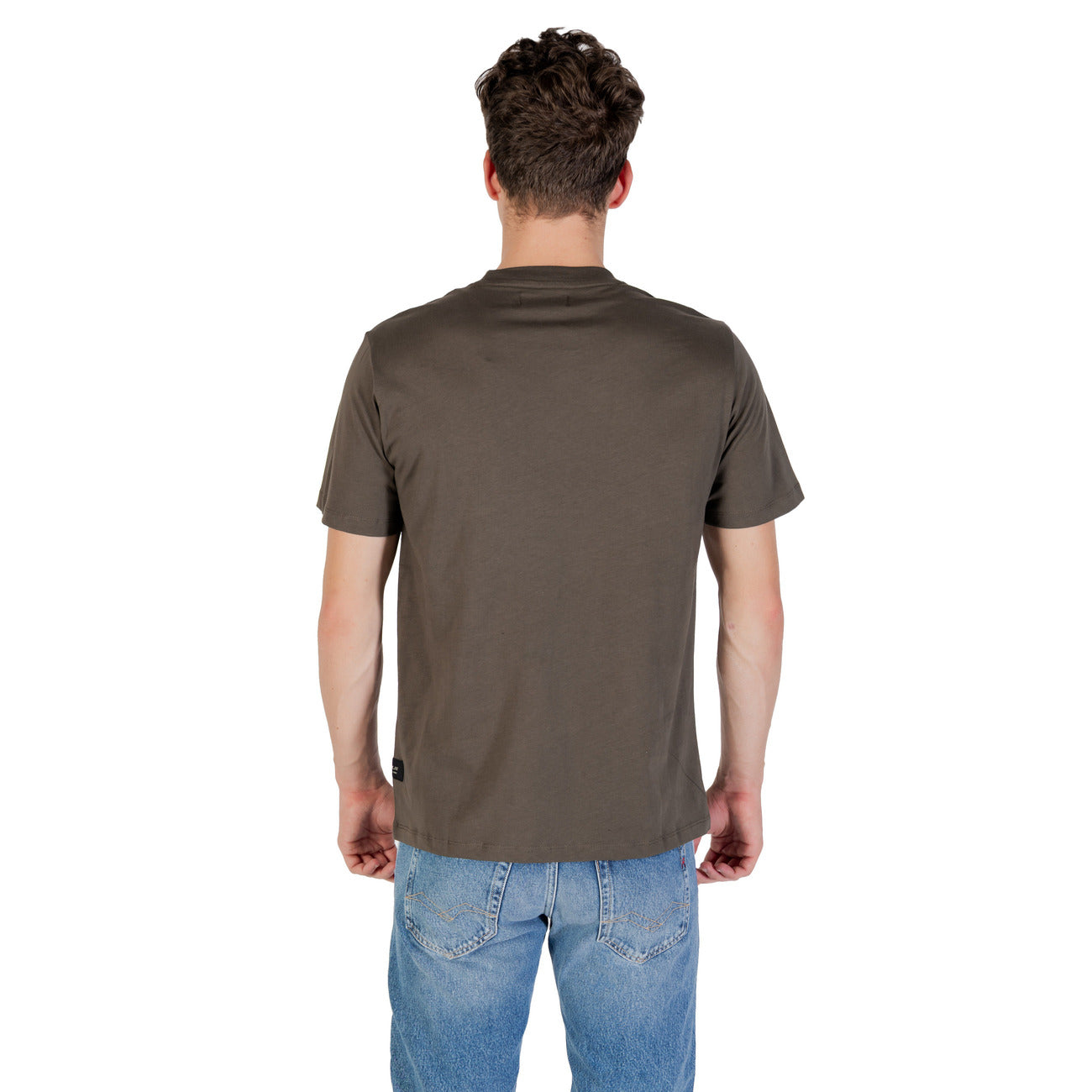 Replay T-Shirt Uomo Verde Stampa Manica Corta Scollo Tondo 100% Cotone Primavera/Estate M3098.000.2660