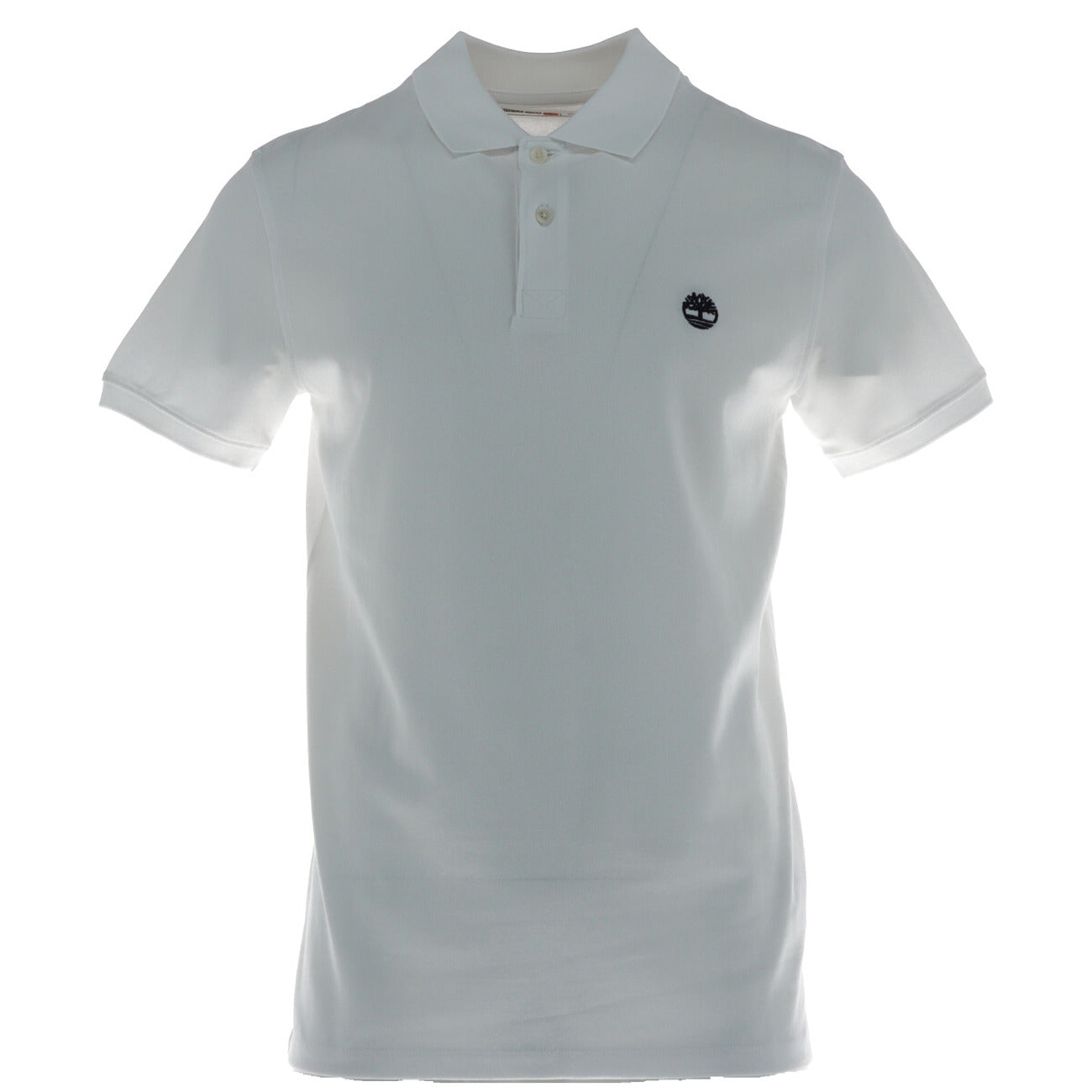 Polo Timberland regular basic con logo uomo bianca maniche corte colletto polo 97% cotone 3% elastan - vista frontale