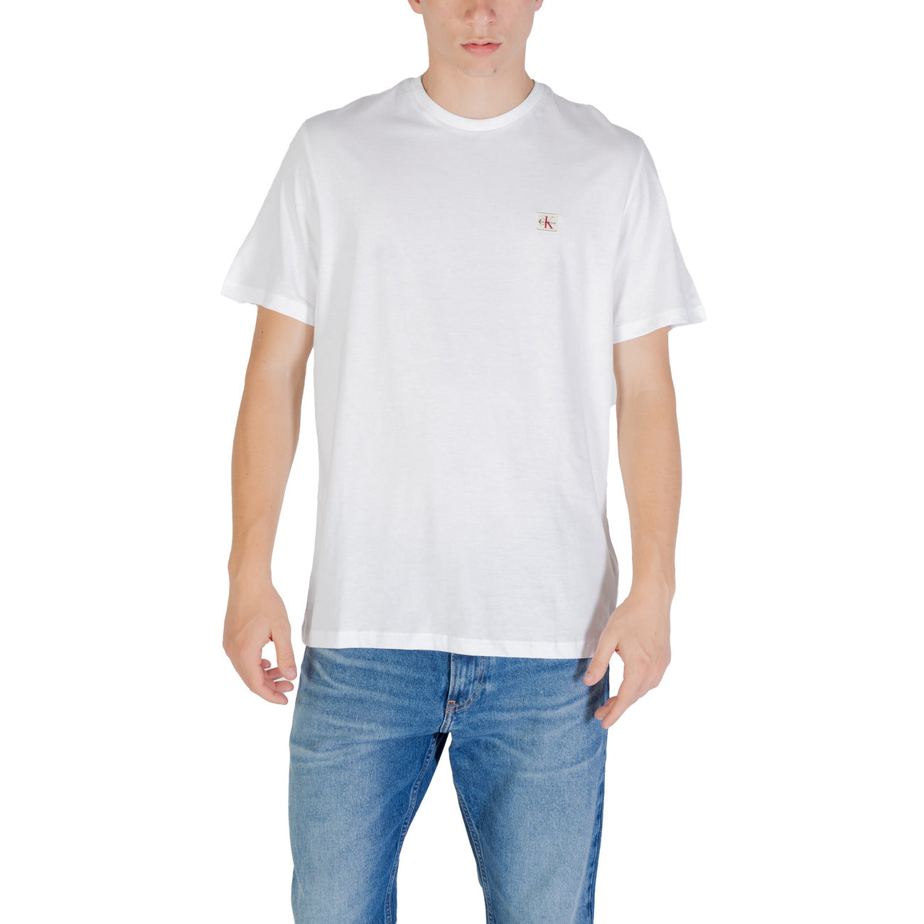 Calvin Klein Jeans T-Shirt Uomo Nera Manica Corta Scollo Tondo 100% Cotone Primavera/Estate LV04RC272G
