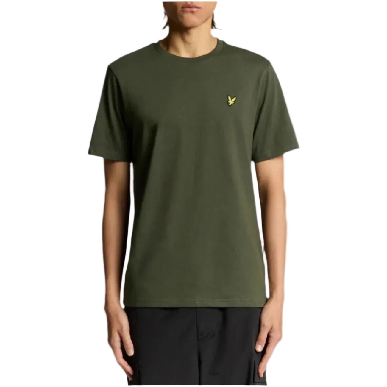 Lyle & Scott T-Shirt Uomo Marrone Manica Corta Scollo Tondo 100% Cotone Autunno/Inverno TS400VOG