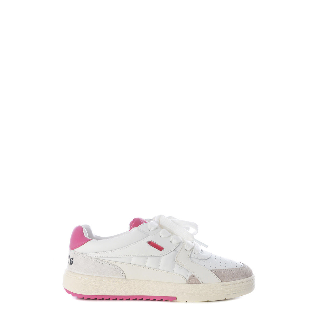Palm Angels Women's White Sneakers in 100% Leather - Luxury Streetwear