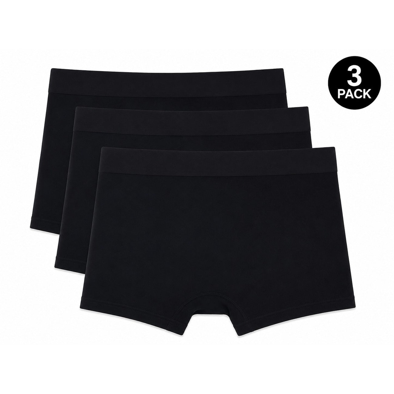Set 3 Boxer Uomo Nero Roberto Cavalli Underwear; Tessuto 95% cotone e 5% elastan con banda elastica e scritte logo in vita. Taglio aderente comfort 4 stagioni. Vista posteriore 