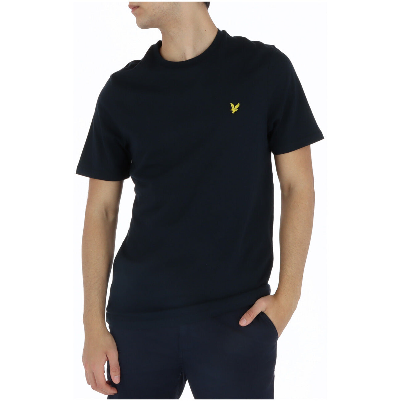 Lyle & Scott T-Shirt Uomo Marrone Manica Corta Scollo Tondo 100% Cotone Autunno/Inverno TS400VOG