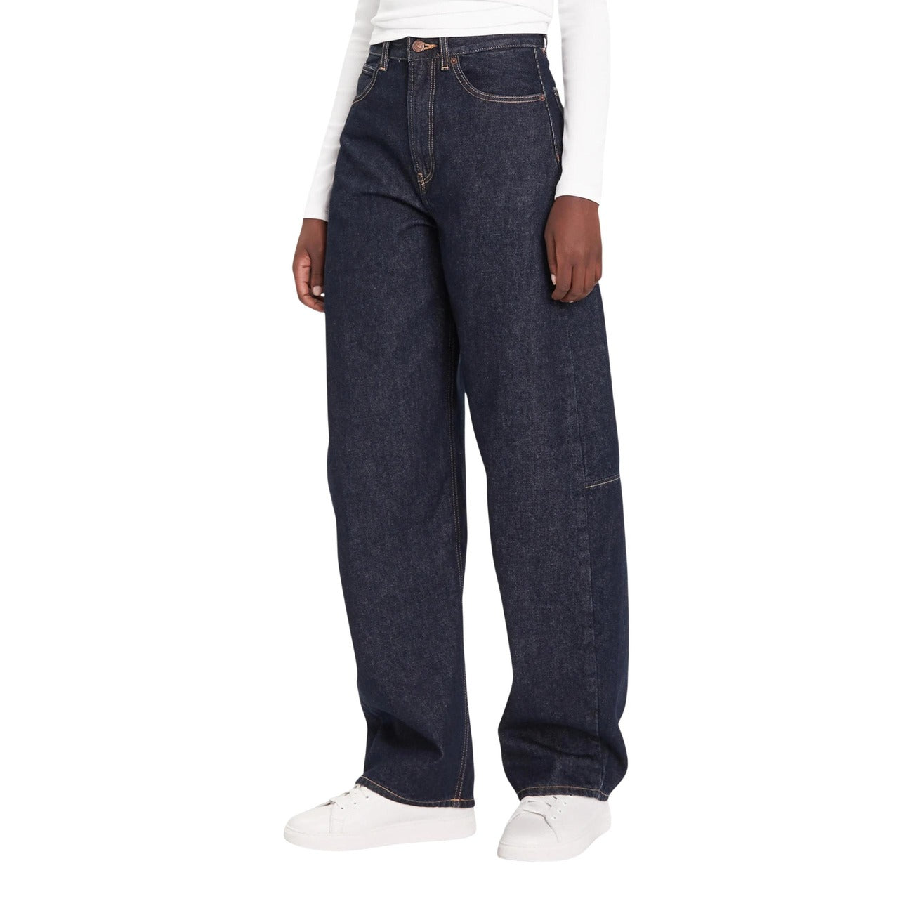 Calvin Klein Jeans Jeans Donna Blu con Zip Bottone Tasche Anteriori Posteriori in Cotone 88% Cotone Organico 12% Autunno/Inverno LV047D701G